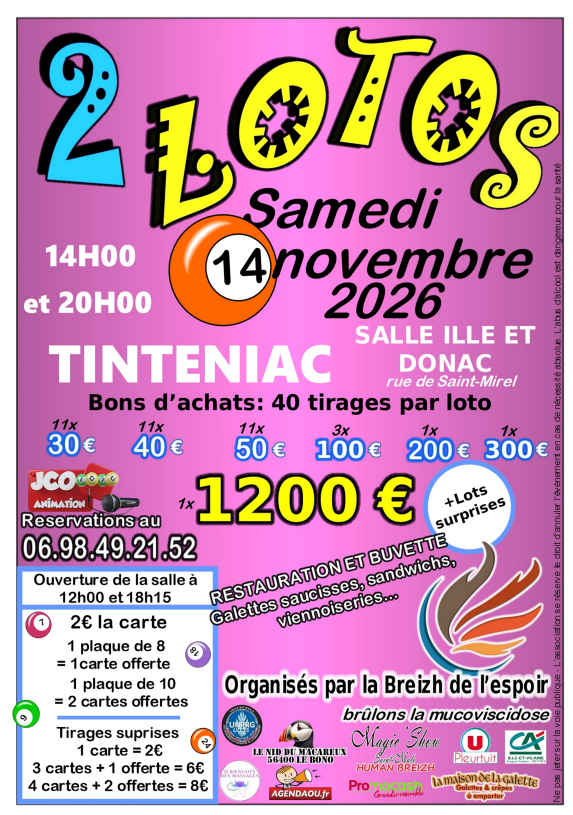Affiche de l'évènement: JOURNEE DOUBLE LOTOS